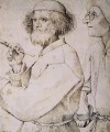 Der Maler und der Käufer Flämisch Renaissance Bauer Pieter die Bruegel Elder